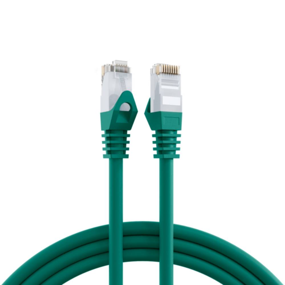 Patchkabel RJ45 Cat.6 U/UTP LSZH, CCA grün 1m - 1 VPE = 10 Stï¿½ck Kupferverkabelung