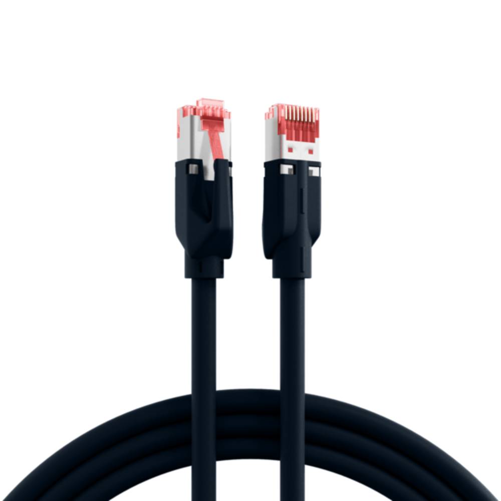 Patchkabel RJ45 Cat.6A S/FTP LSZH, Draka UC900 TM21 schwarz 15m - 1 VPE = 25 Stï¿½ck