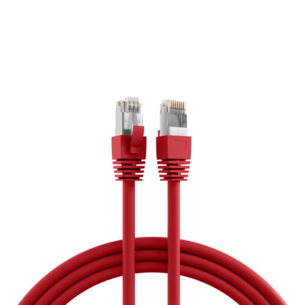 Patchkabel RJ45 Cat.8.1 S/FTP LSZH, BC rot 10m - 1 VPE = 5 Stï¿½ck Kupferverkabelung Cat.8