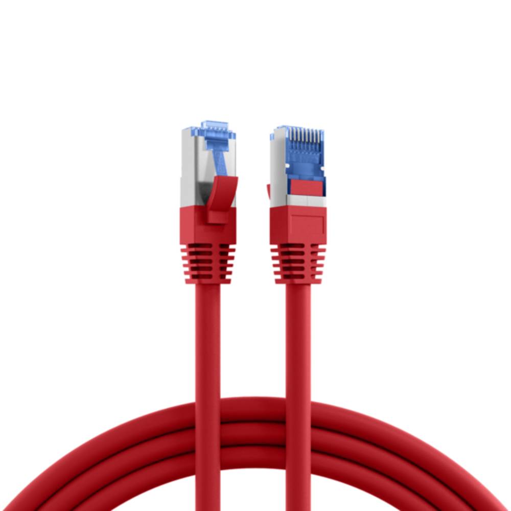 Patchkabel RJ45 Cat.6A S/FTP TPE, Cat.7 Rohkabel superflex rot 3m - 1 VPE = 10 Stï¿½ck