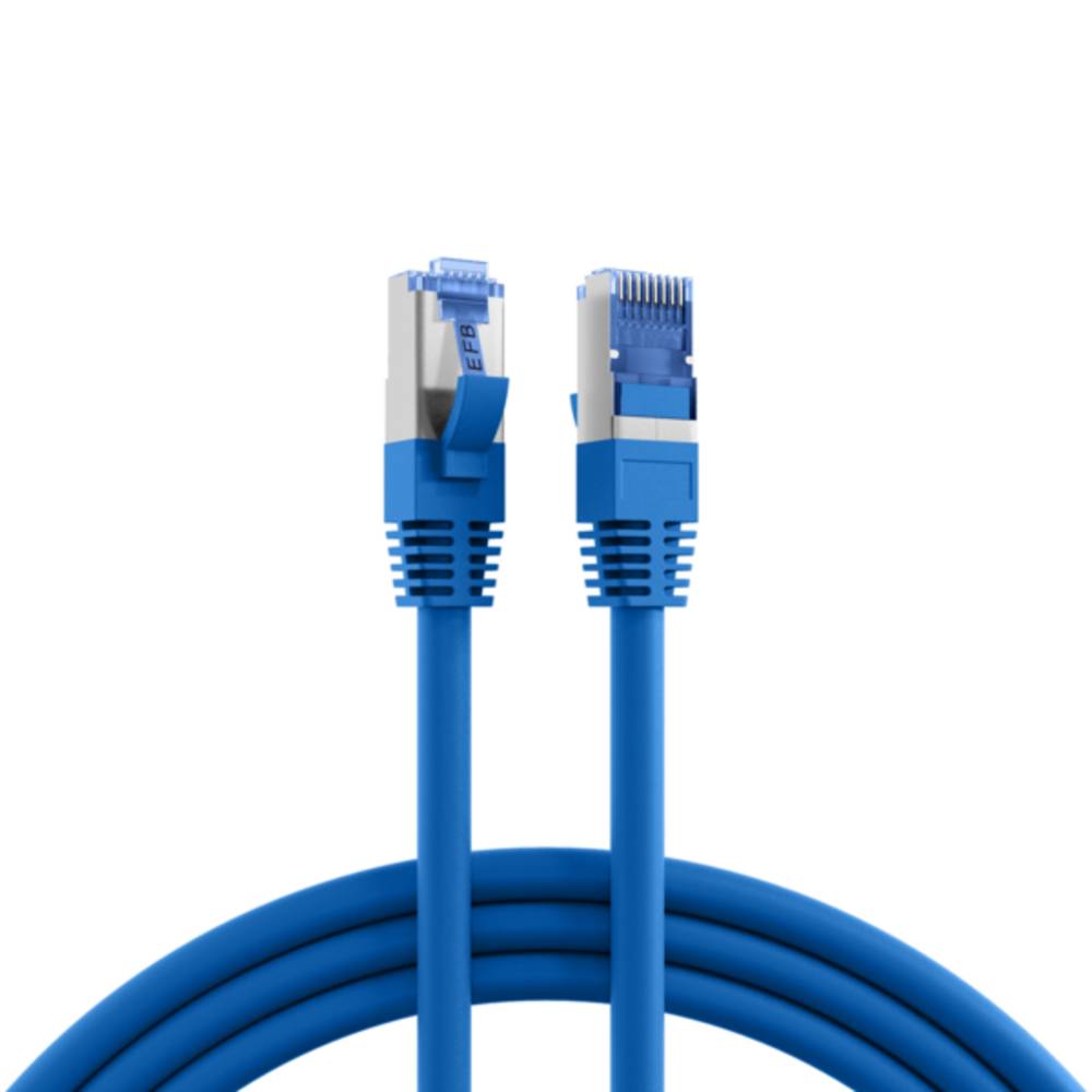Patchkabel RJ45 Cat.6A S/FTP TPE, Cat.7 Rohkabel superflex blau 30m - 1 VPE = 5 Stï¿½ck