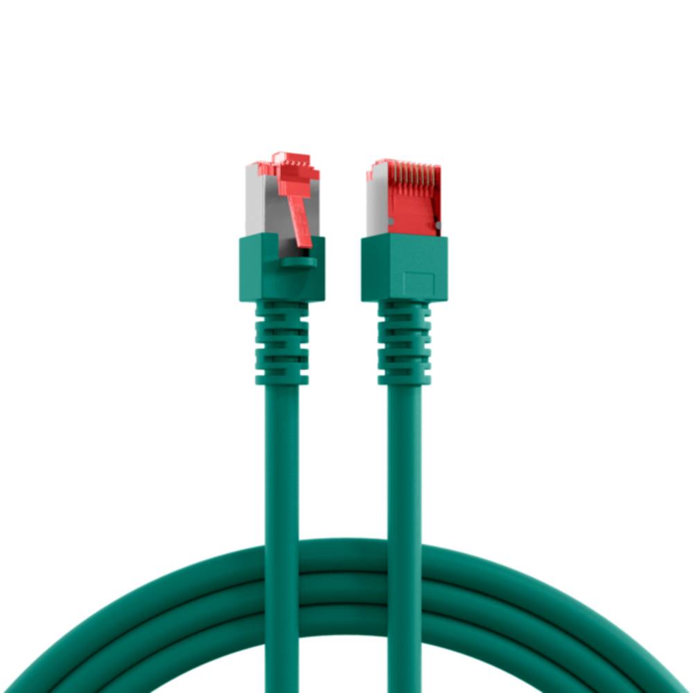 Patchkabel RJ45 Cat.6 S/FTP LSZH, grün 20m - 1 VPE = 5 Stï¿½ck Kupferverkabelung