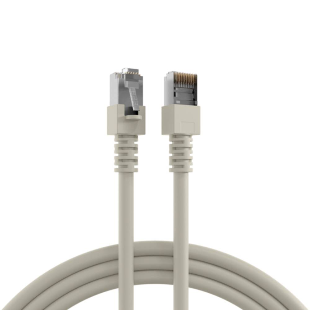 Patchkabel RJ45 Cat.5e SF/UTP PVC, CCA grau 0,5m - 1 VPE = 10 Stï¿½ck Kupferverkabelung