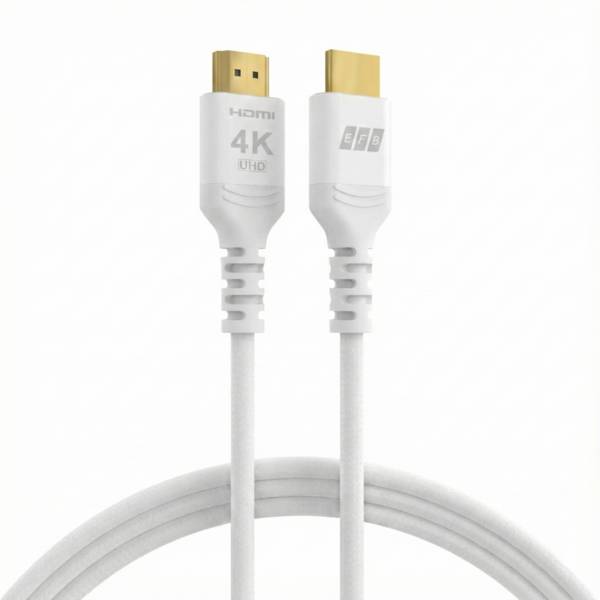 HDMI Kabel High-Speed m.Ethernet 4K60Hz 18 Gbit/s, 1m weiß komp. mit 2.0 Multimedia