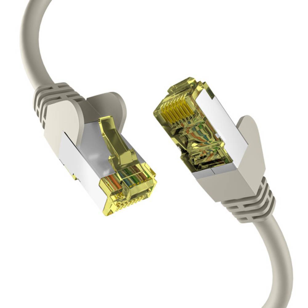Patchkabel CAT6a GRAU 3m S/FTP PIMF, RJ45 Netzwerkkabel Ethernetkabel LAN DSL - 1 VPE = 10 Ecommerce