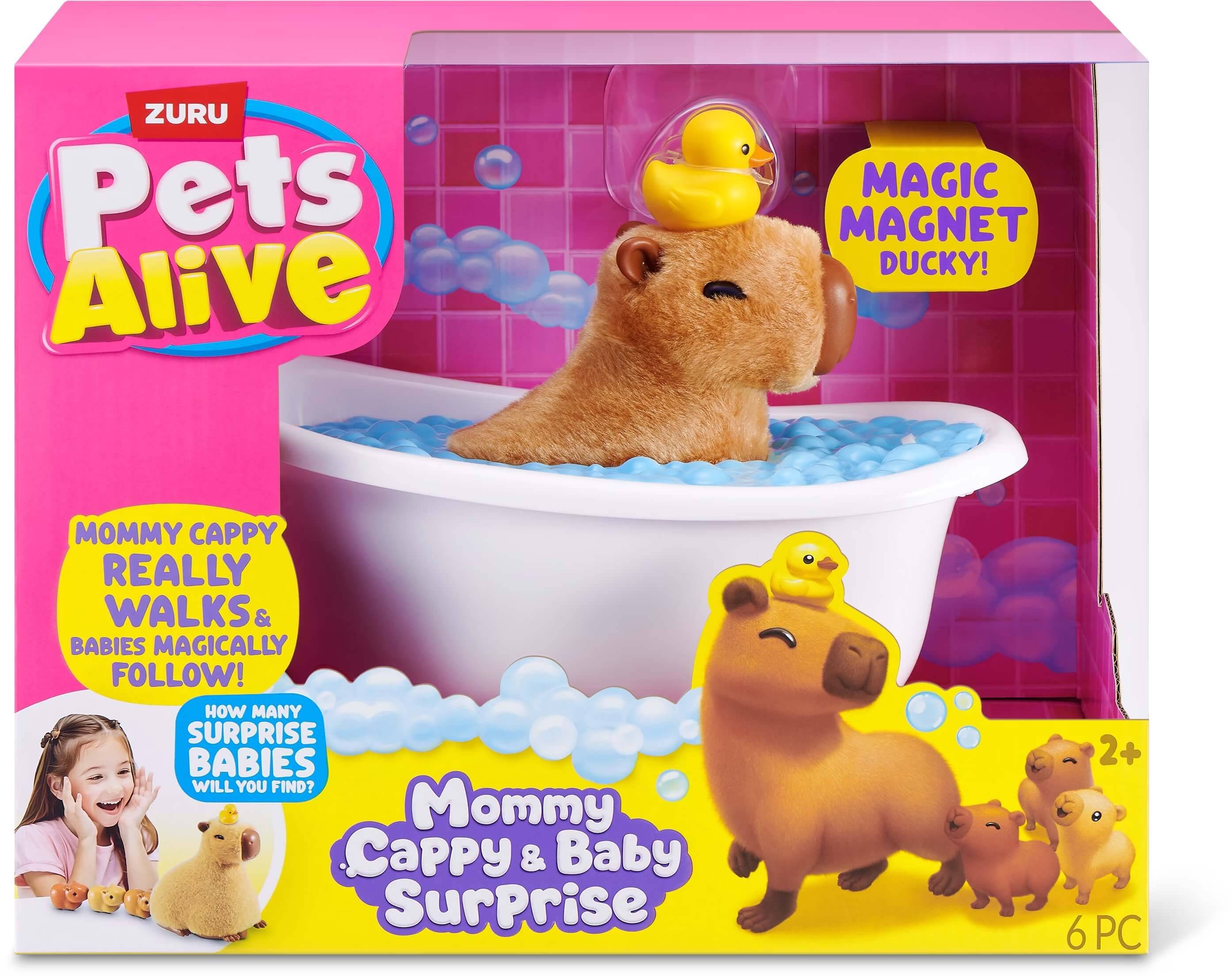 Zuru 9574 - Pets Alive Mommy Capybara &amp; Baby Surprise