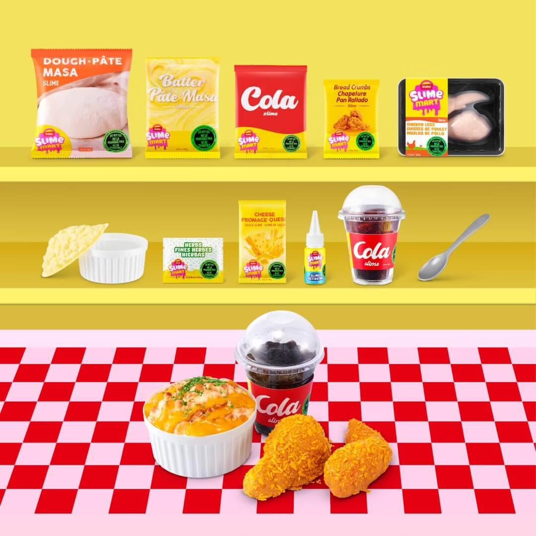 Zuru 15916 - Slime Mart Einkaufskorb - Gebratenes Hähnchen / Chicken Wings
