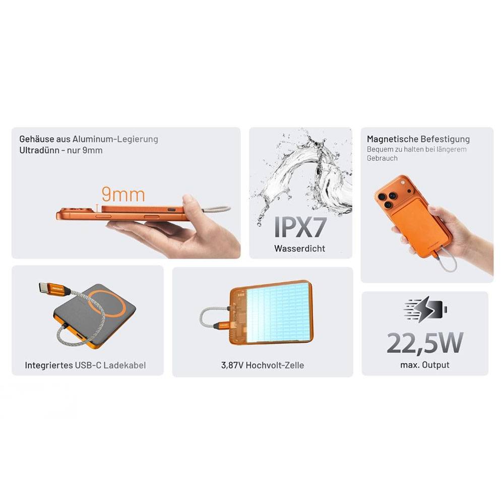 Nitecore Pocket5 Powerbank 5.000mAh - Grau