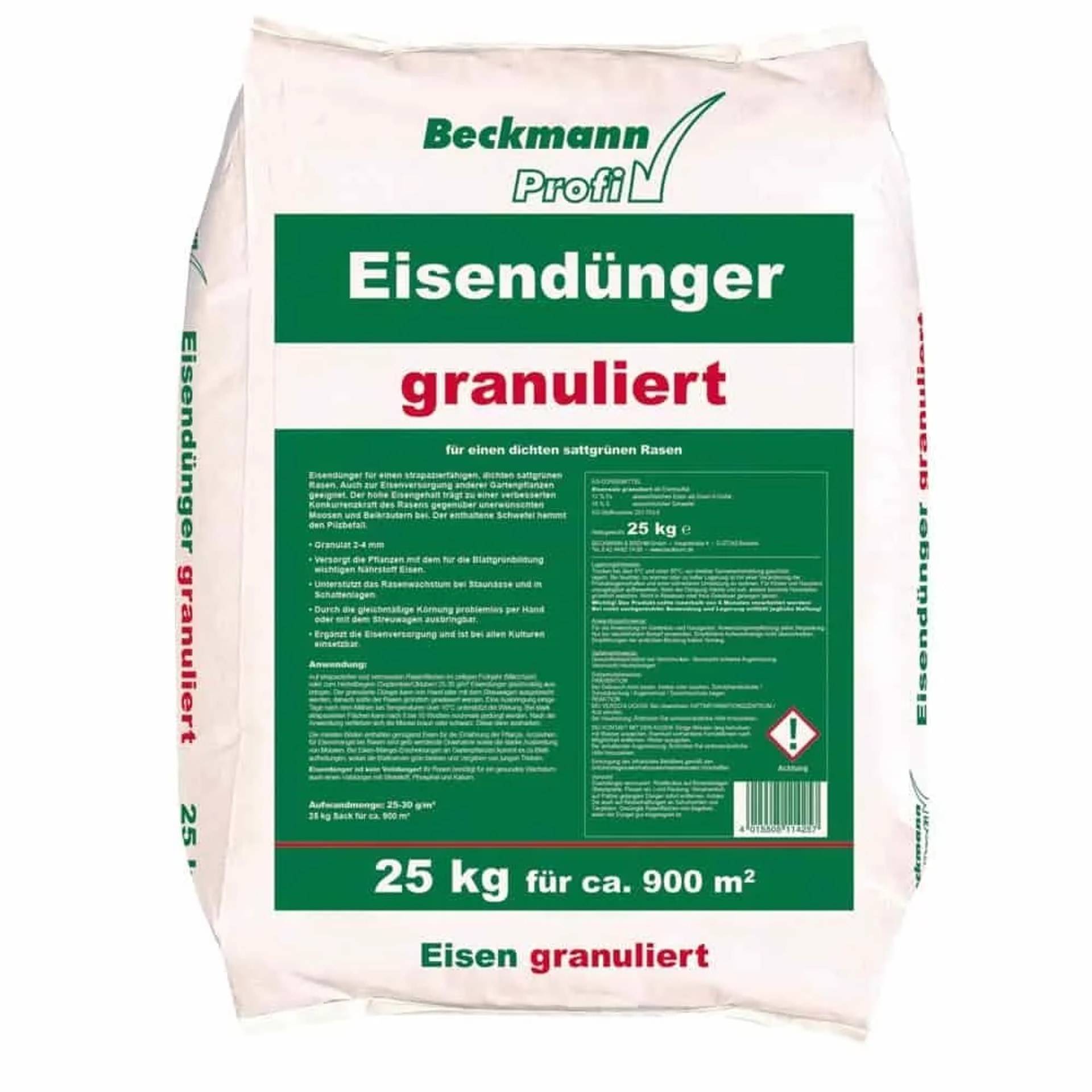 Weißer Sack Beckmann Profi „Eisendünger granuliert