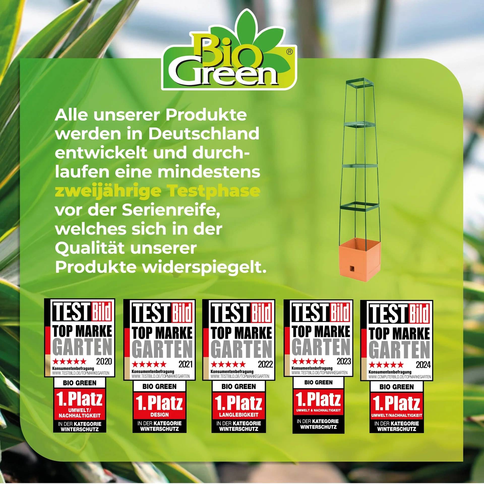 Pflanzturm Maxitom mit Rankgitter &amp; Bewässerung