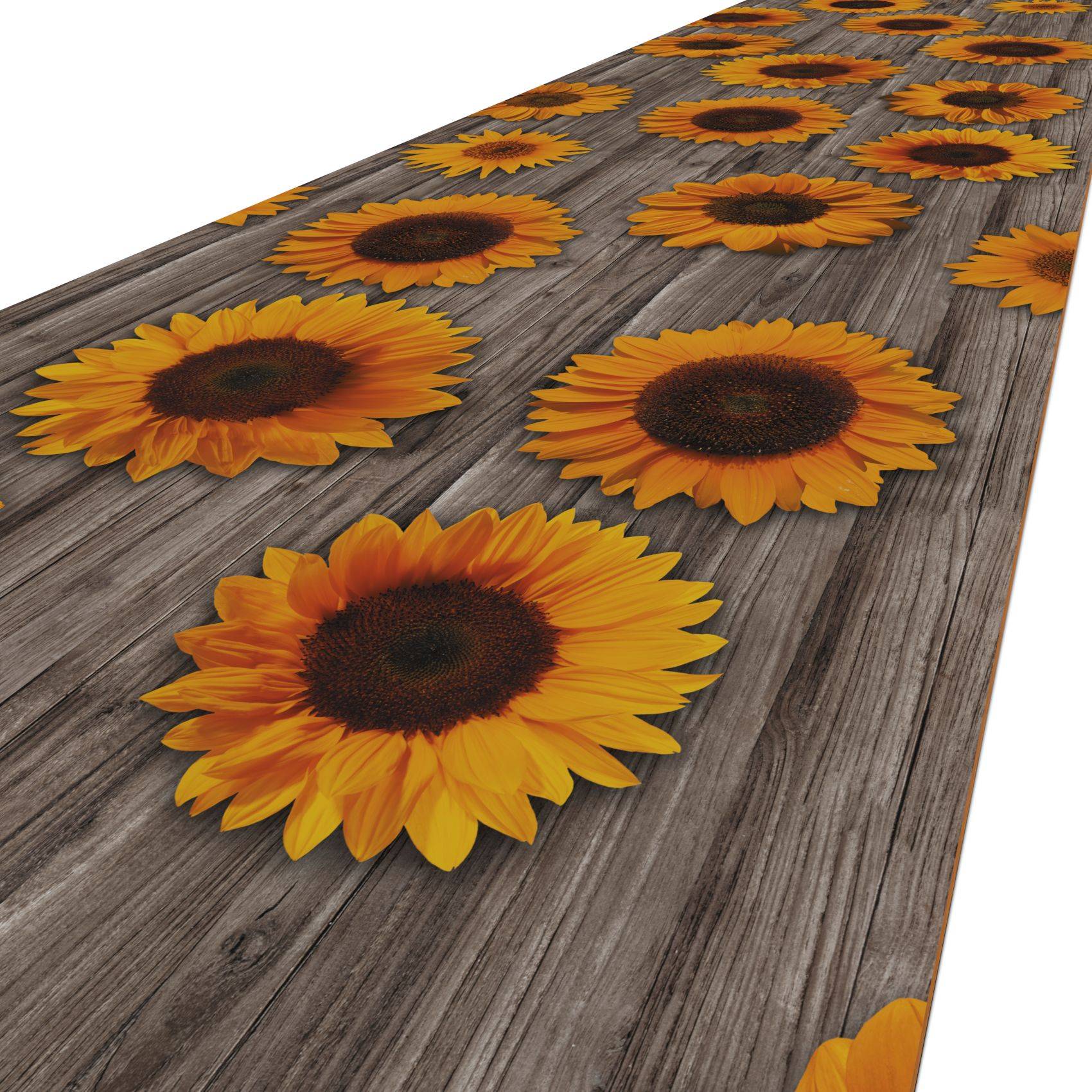 ANRO MIRZA Vinyl-Läufer Sonnenblume 48 x 260 cm abwischbar rutschfest