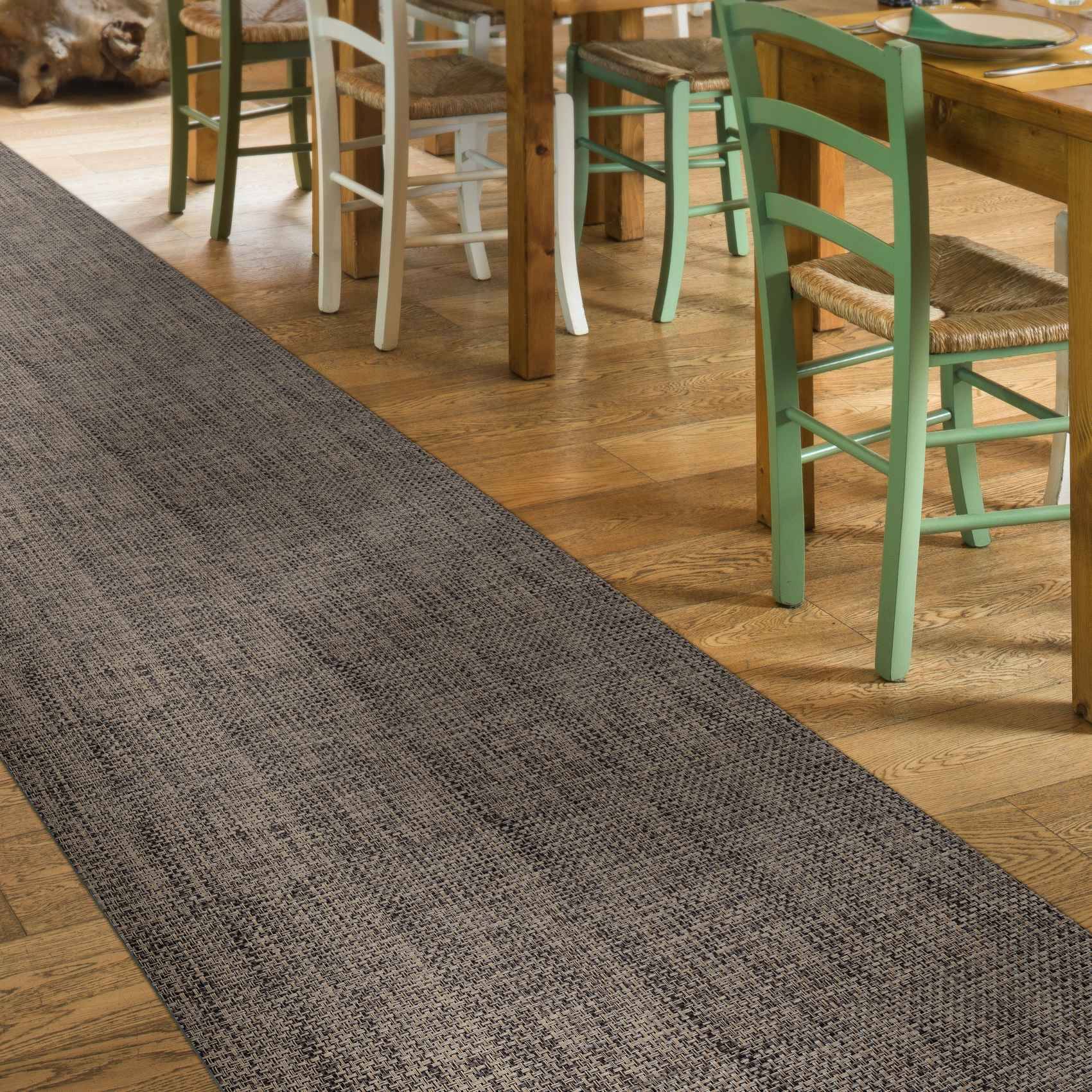ANRO TATAMI Läufer Braun 67 x 200 cm Rattanoptik für innen und außen