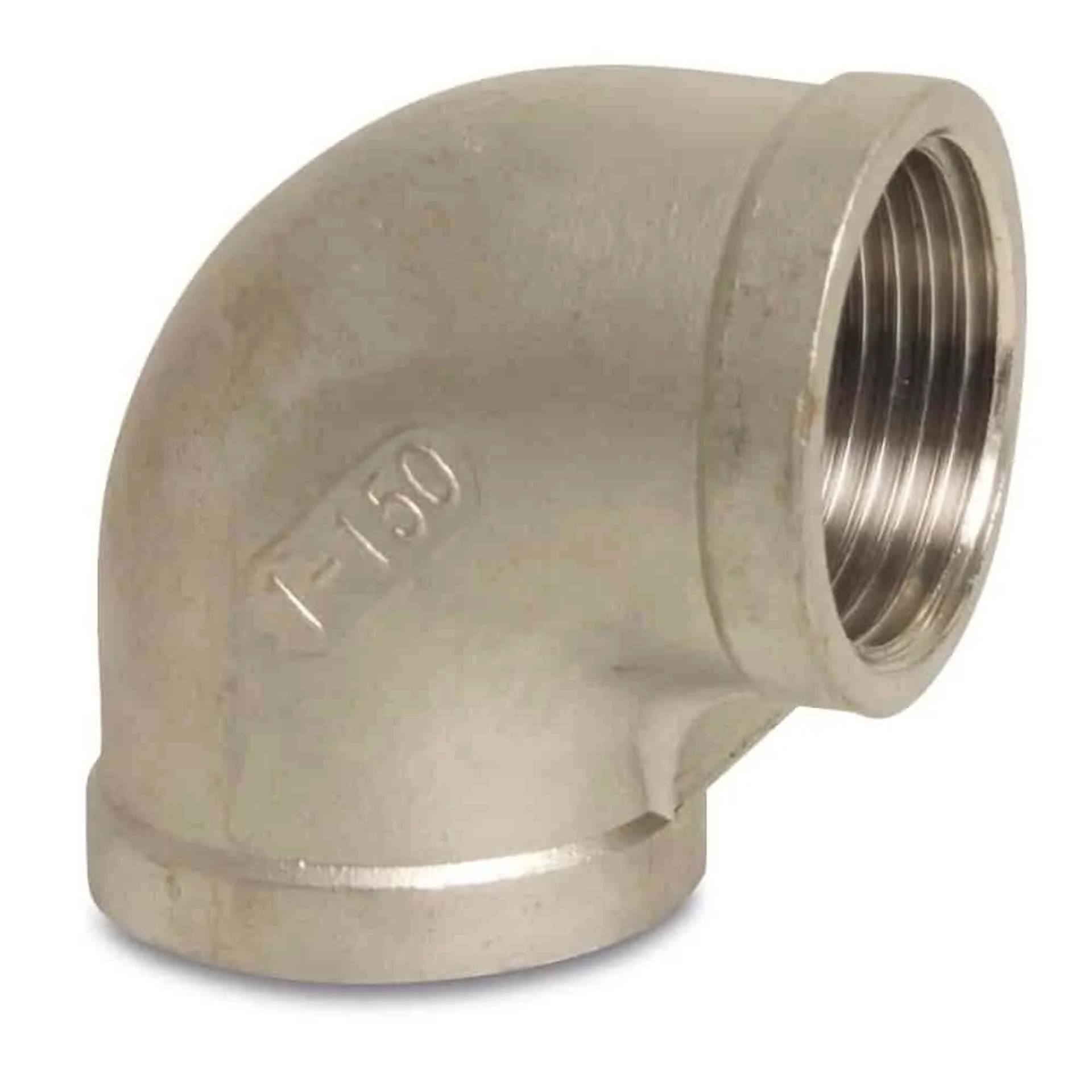 Gewindefitting Edelstahl Winkel 90° 1 1/4 IG