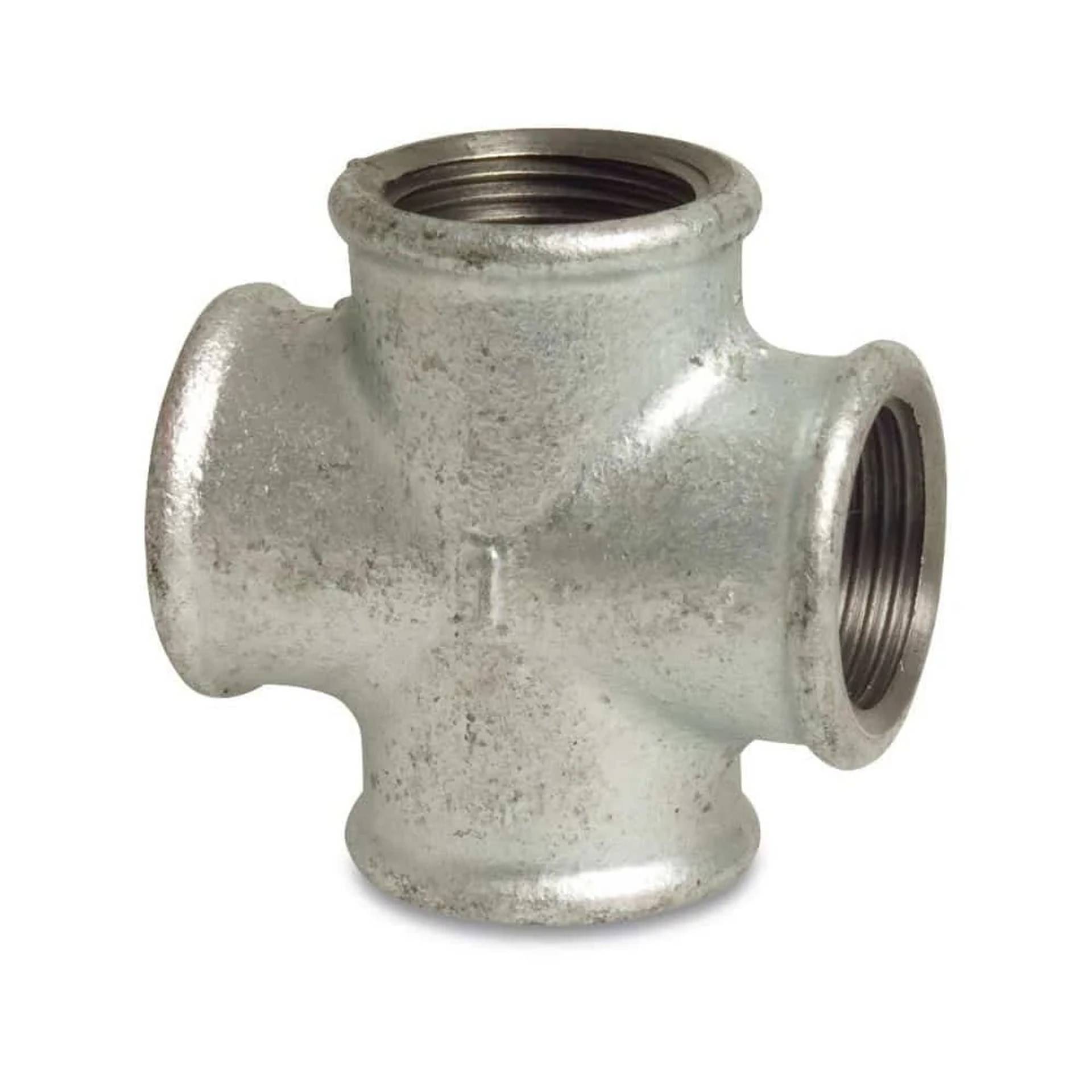 Gewindefitting Temperguss Kreuzstück 3/8 IG x 3/8 IG x 3/8 IG x 3/8 IG