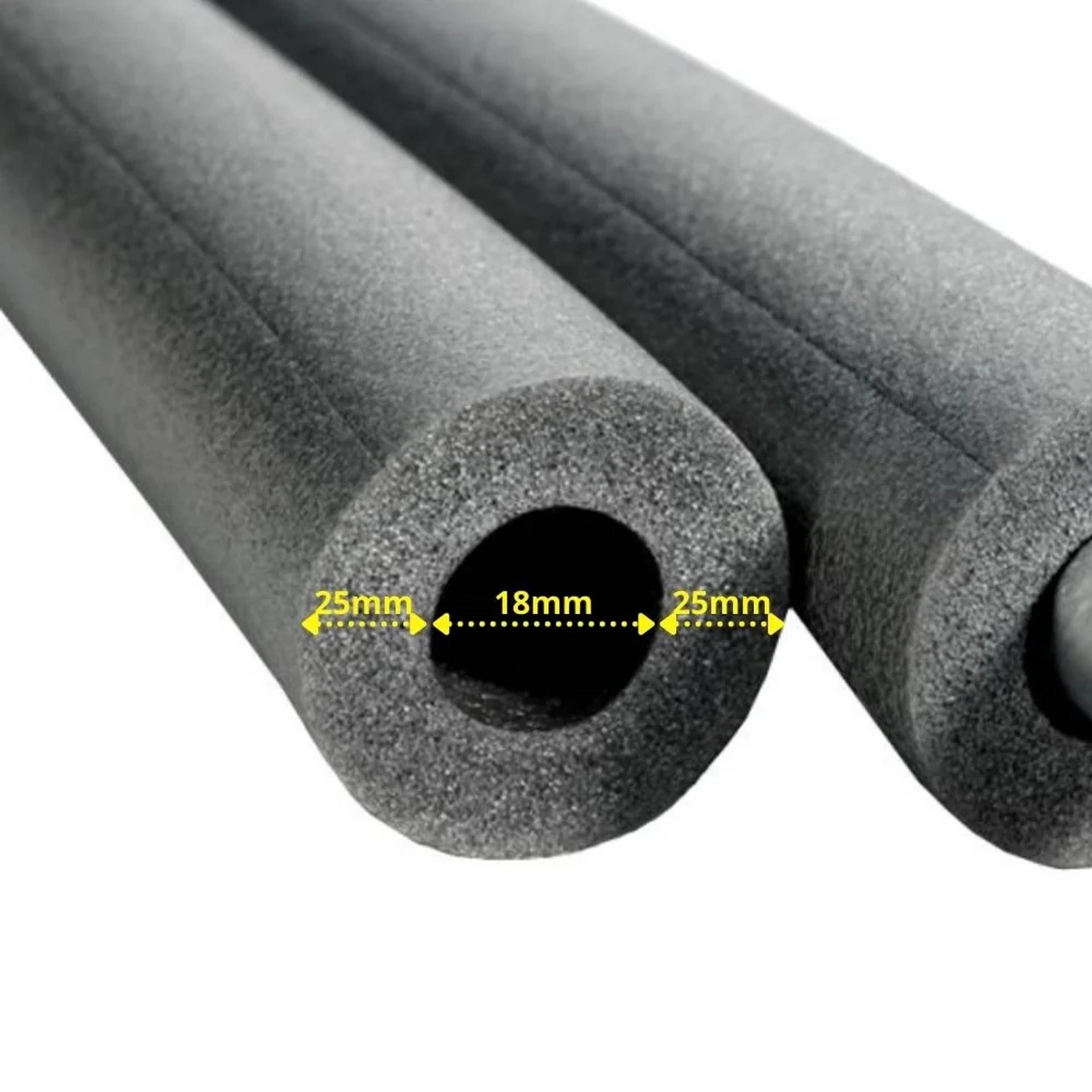 Rohrisolation 1m Isolierschlauch Ø 18 mm x 25 mm Foam Rohrisolation
