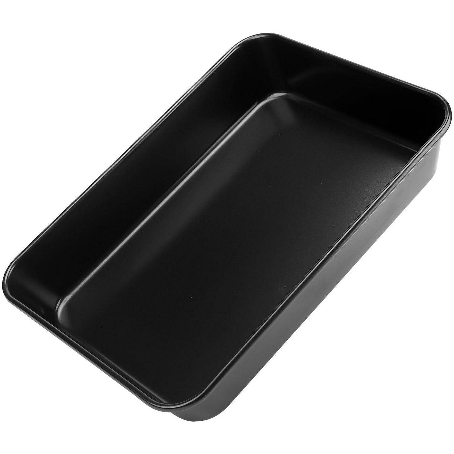 3er Set Backblech 34x24x5cm Karbonstahl Schwarz