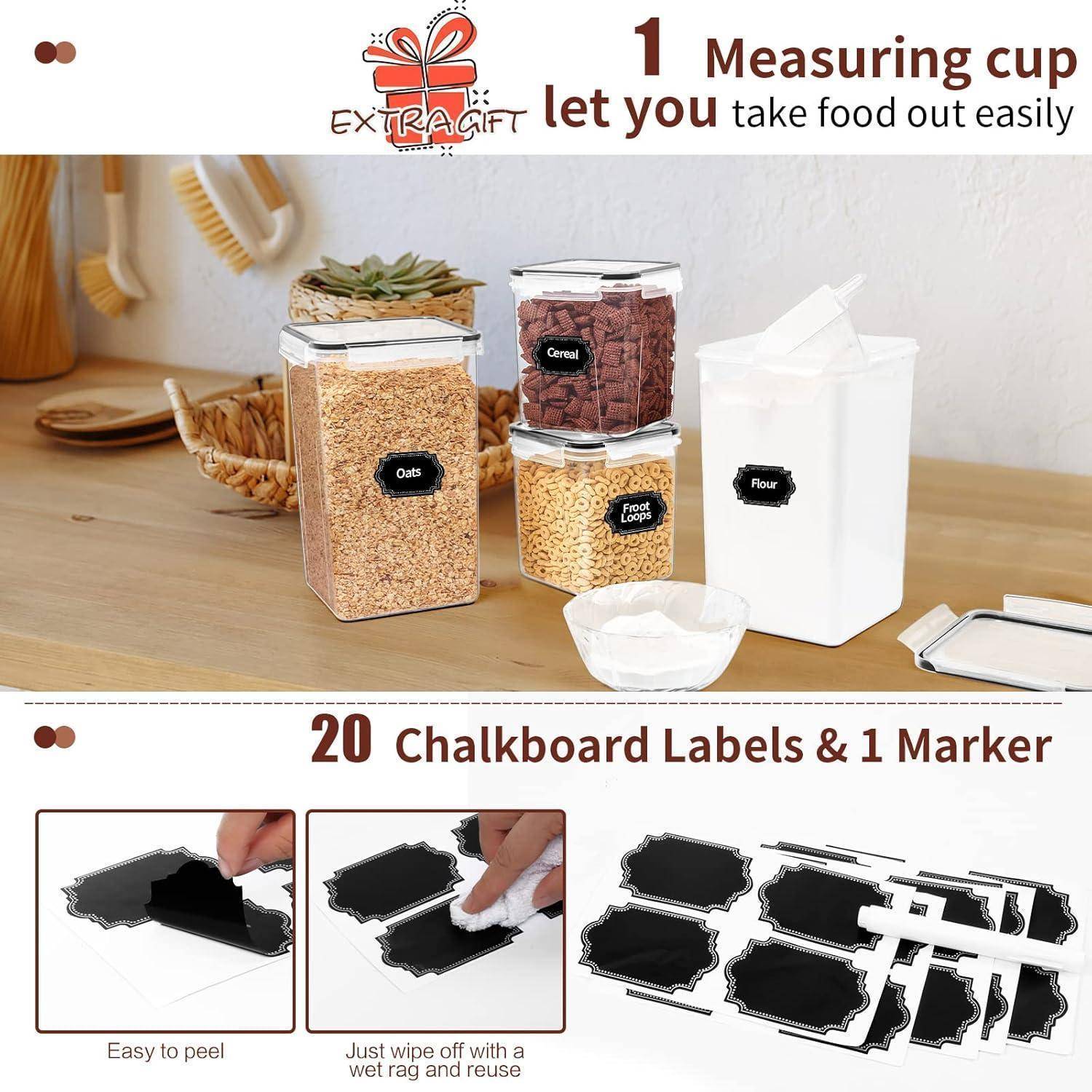 Große luftdichte Frischhaltedosen Set, BPA-frei, Müslibehälter