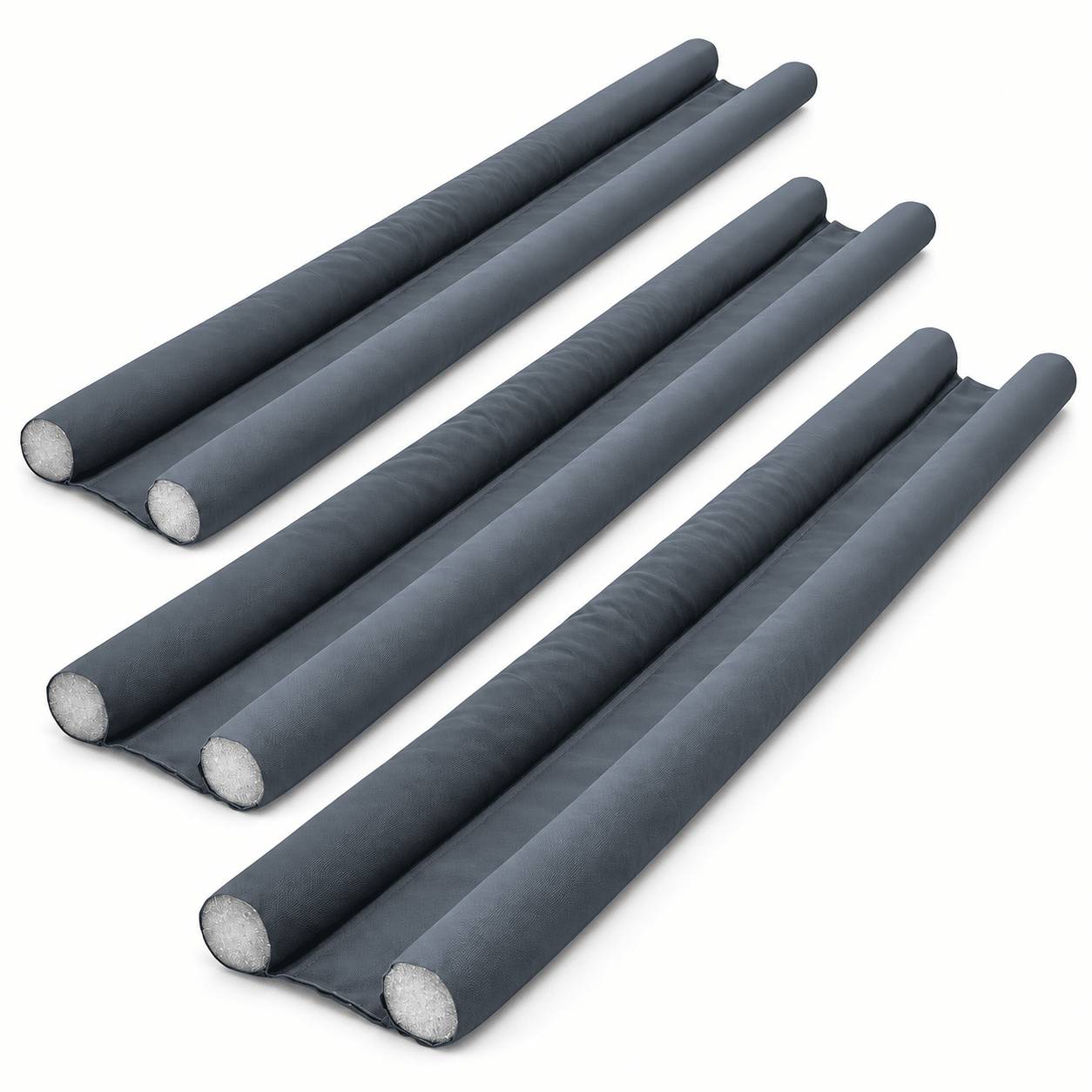 Zugluftstopper für Türen 3er Set, Türdichtung unten 95 cm, Türdichtung kürzbar