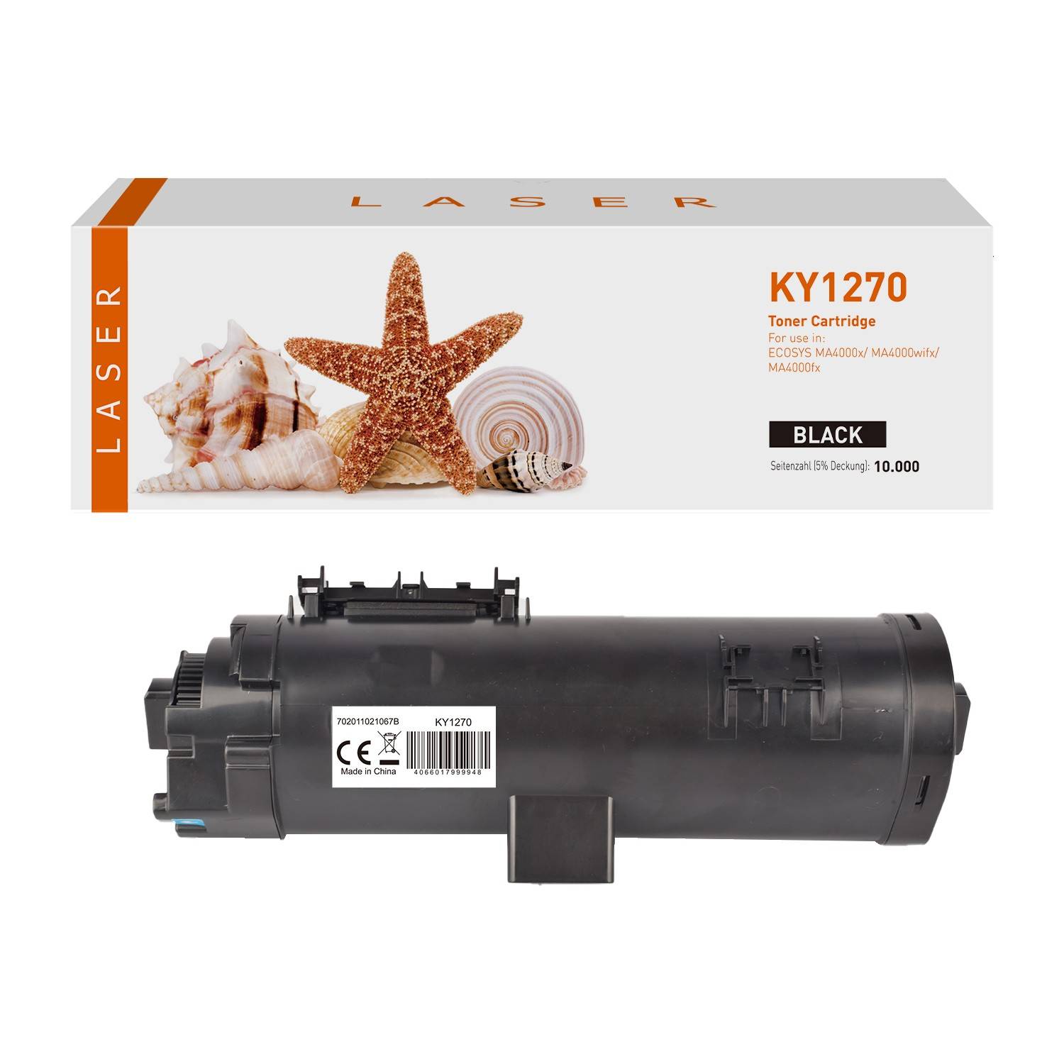 Kompatibel zu KYOCERA 1T0C140NL0 / TK-1270 Toner-Kit, schwarz, 10.000 Seiten