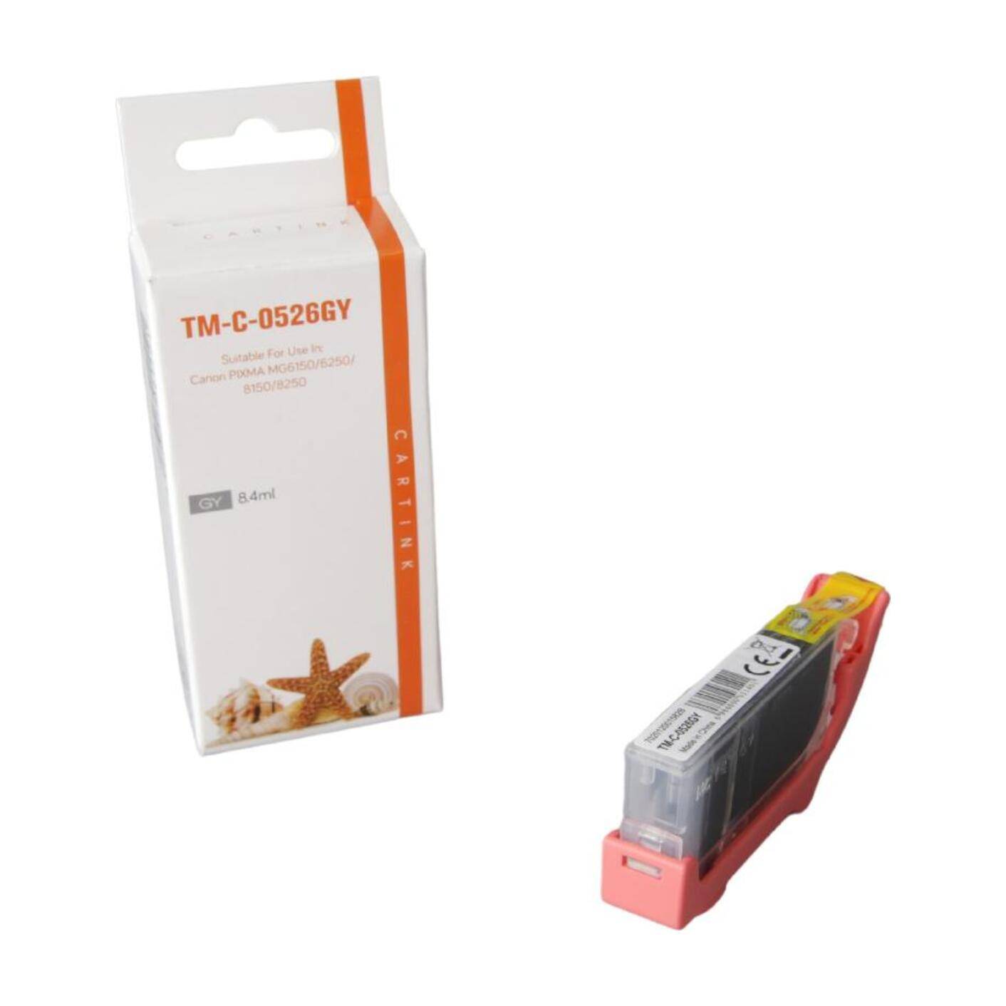 Kompatibel zu CANON 4544B001 / CLI-526 GY Tintenpatrone grau, 8,4 ml