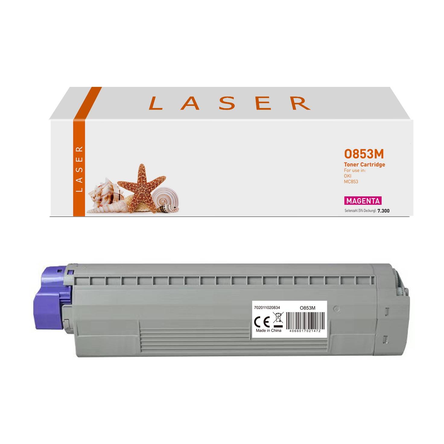 Kompatibel zu OKI 45862838 Toner-Kit, magenta, 7.300 Seiten