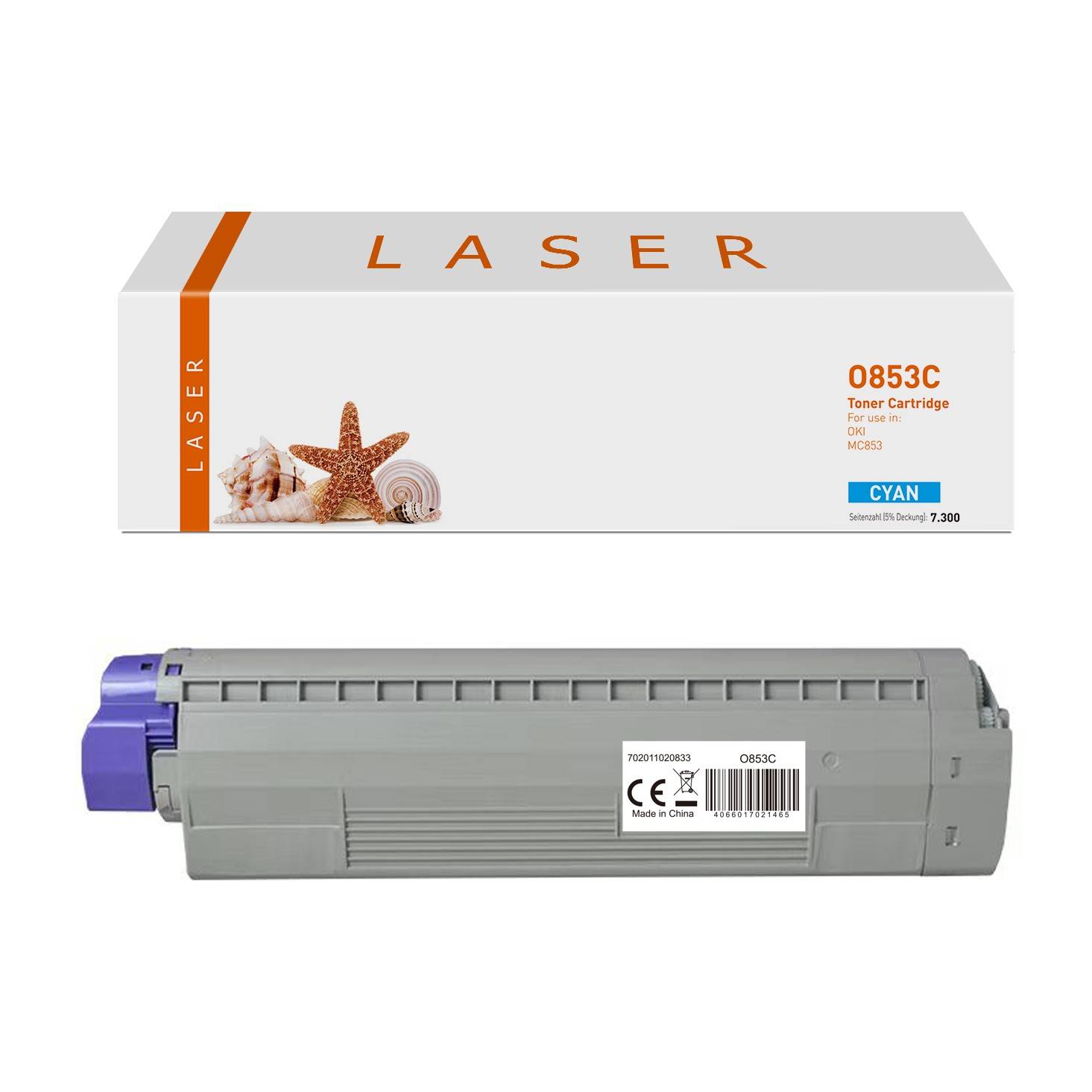 Kompatibel zu OKI 45862839 Toner-Kit, cyan, 7.300 Seiten