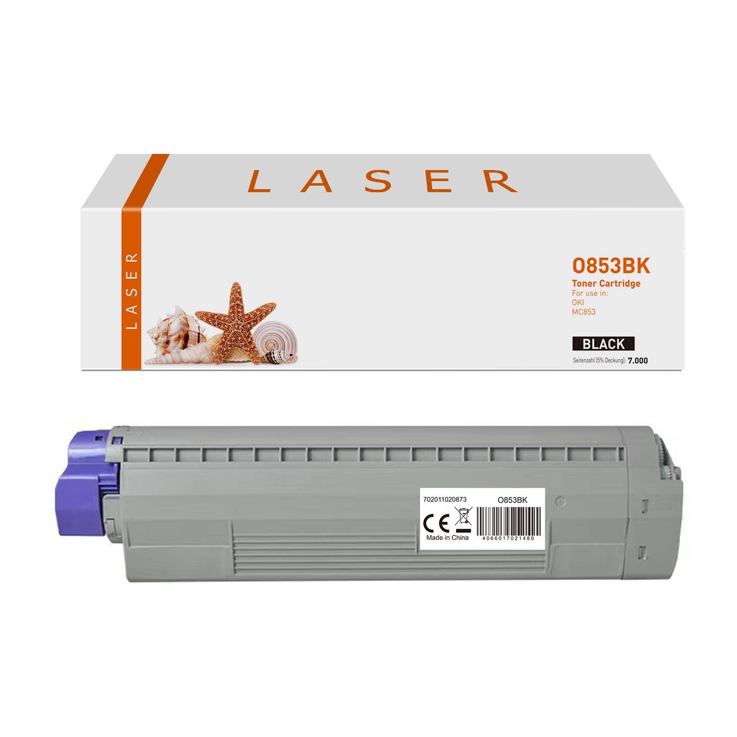 Kompatibel zu OKI 45862840 Toner-Kit, schwarz, 7.000 Seiten