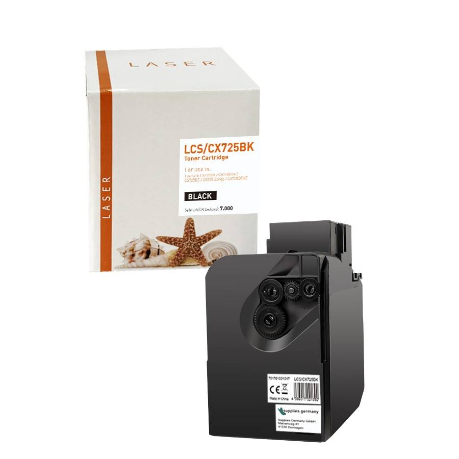 Kompatibel zu LEXMARK 74C2SK0 Toner-Kit return program, schwarz, 7.000 Seiten