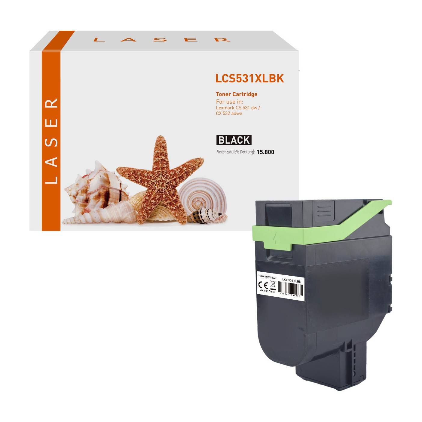 Kompatibel zu LEXMARK 75M2HK0XL Toner-Kit High-Capacity return program, schwarz, 15.800 Seiten