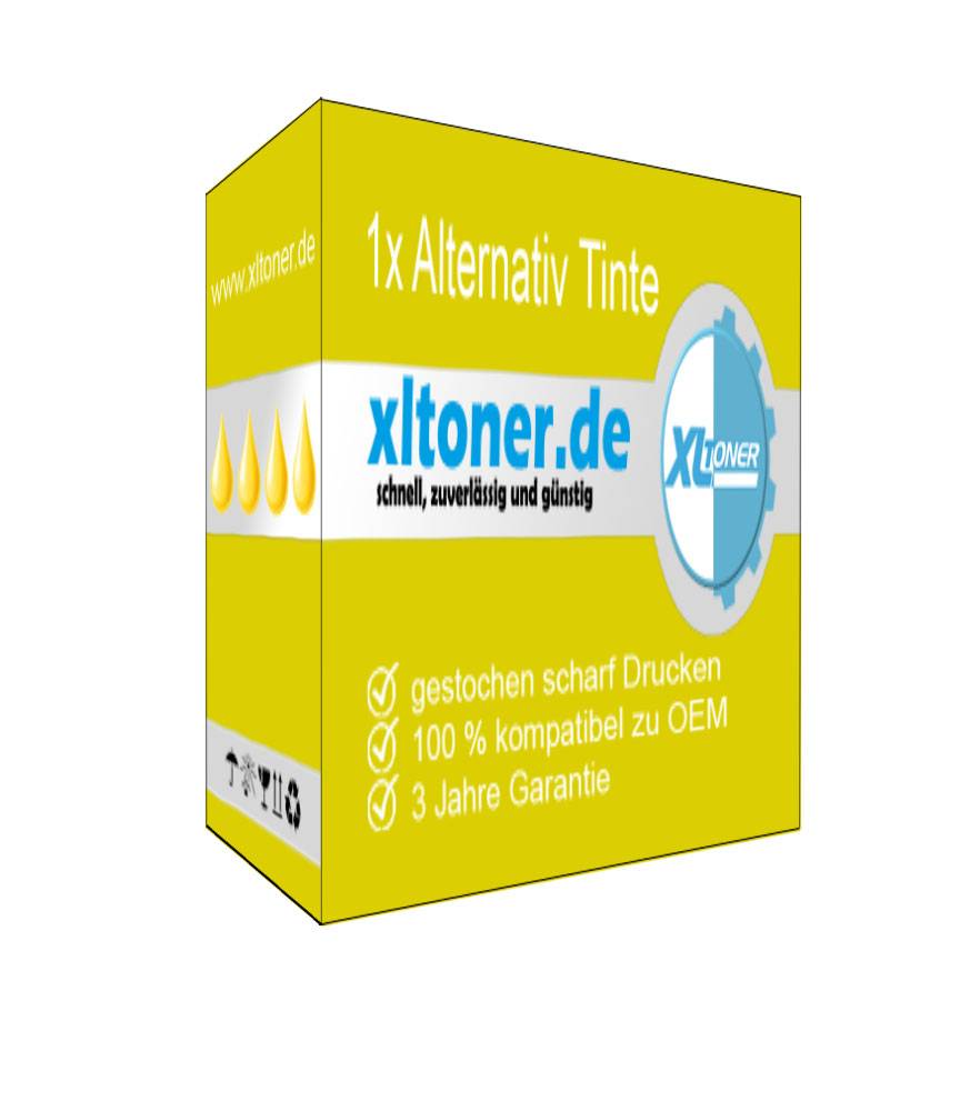 Kompatibel zu EPSON C13T01D400 / T01D4 Tintenpatrone, gelb, 20.000 Seiten