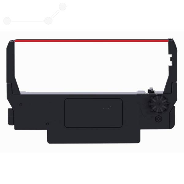 Kompatibel zu EPSON C43S015376 / ERC-38-BR Nylonband schwarz-rot, schwarz
