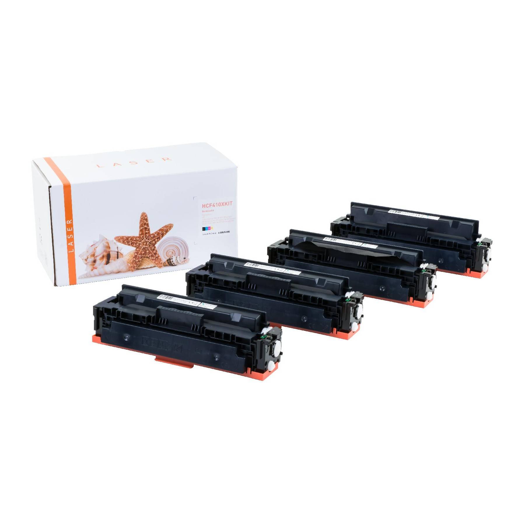 Kompatibel zu HP CF410X-RAIN, bk=6.500 / cmy=5.000 Seiten