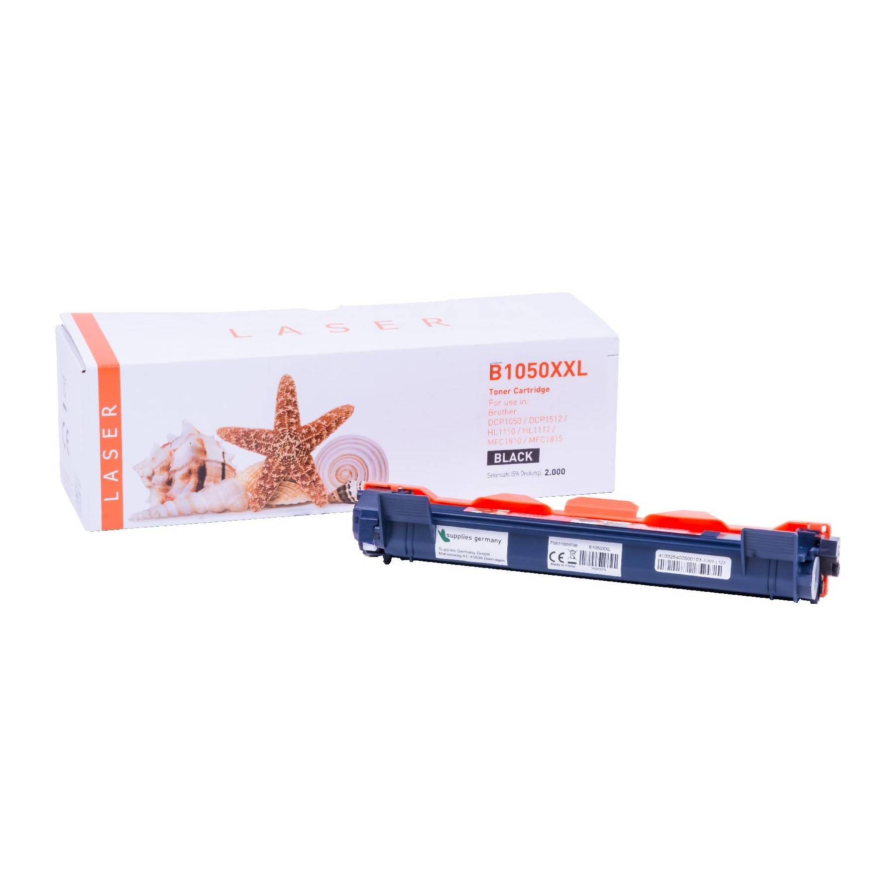 Kompatibel zu BROTHER TN-1050-XL Toner-Kit, schwarz, 2.000 Seiten