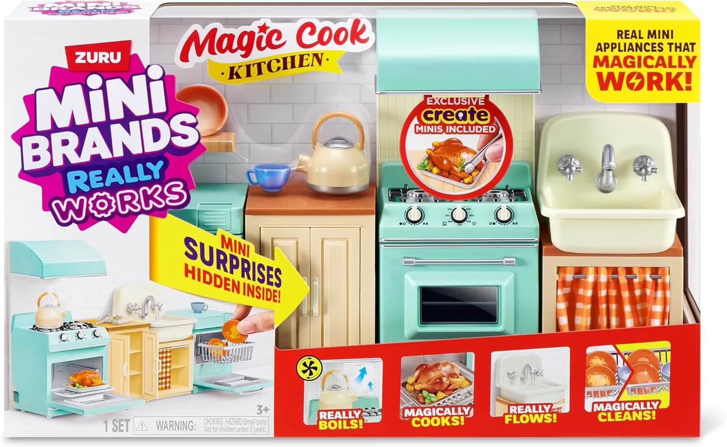 Zuru 77858 - Mini Brands Magic Cook Küchen-Spielset Serie 1