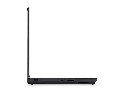 Schwarzer kabelloser Router mit einer hohen vertikalen Antenne, in Seitenansicht auf weißem Hintergrund dargestellt.