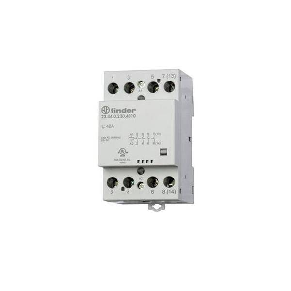 White Finder Elektromagnetisches Relaismodul mit nummerierten Schraubklemmen, vor einem einfachen Hintergrund dargestellt.