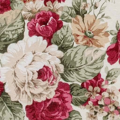 ANRO Tischdecke Rosen Creme 130 x 90 cm eckig mit Paspelband Baumwolle-Polyester