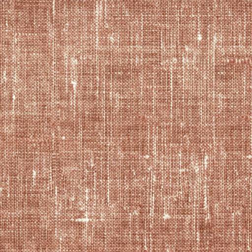 Nahaufnahme einer rosa-braunen gewebten Stofftextur mit einem subtilen Gittermuster und schwachen weißen Verschleißspuren.