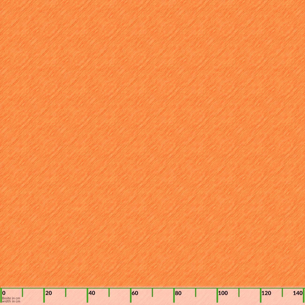 Orangefarbener strukturierter Plotbereich mit einer unteren Achse mit Beschriftung von 0 bis 140 und kleinem Text „Breite in cm