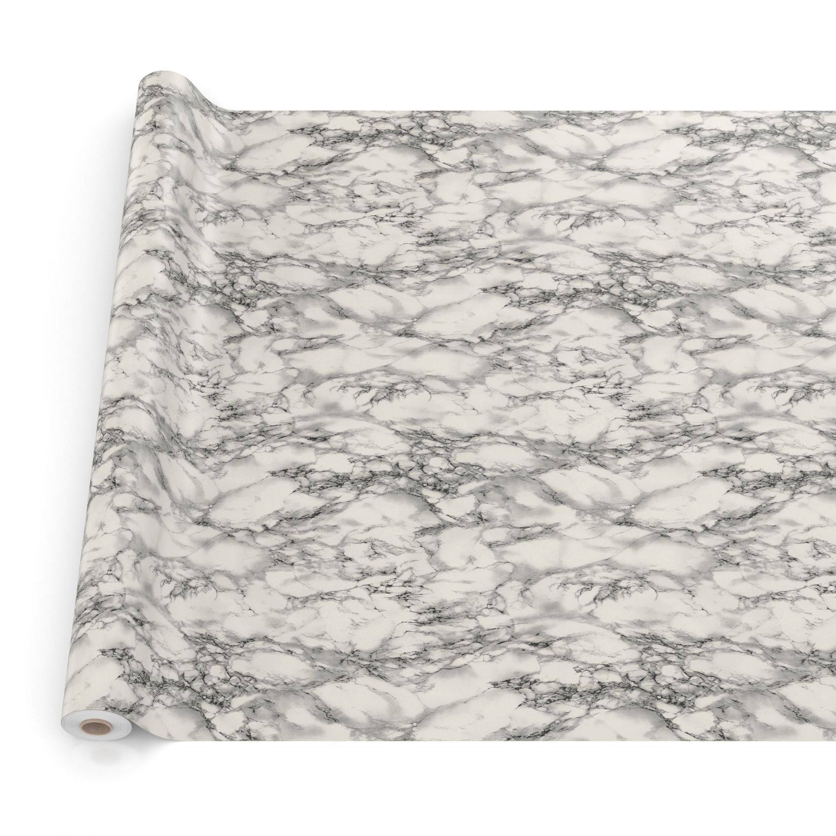ANRO Tischdecke Marmor Grau 160 x 120 cm eckig mit Paspelband Wachstuch Marmoroptik