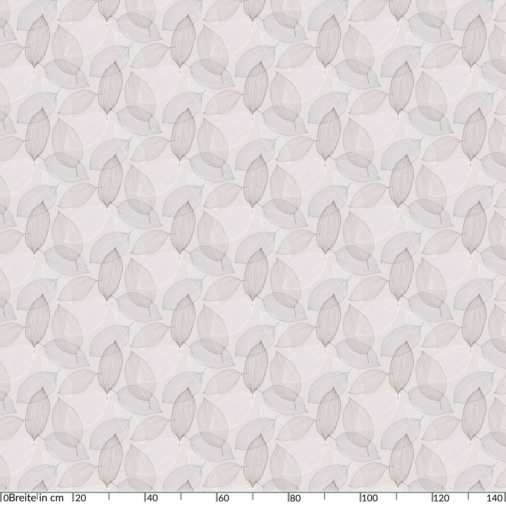 ANRO Tischdecke Blatttropfen Beige 180 x 140 cm oval Schnittkante Wachstuch Blätter