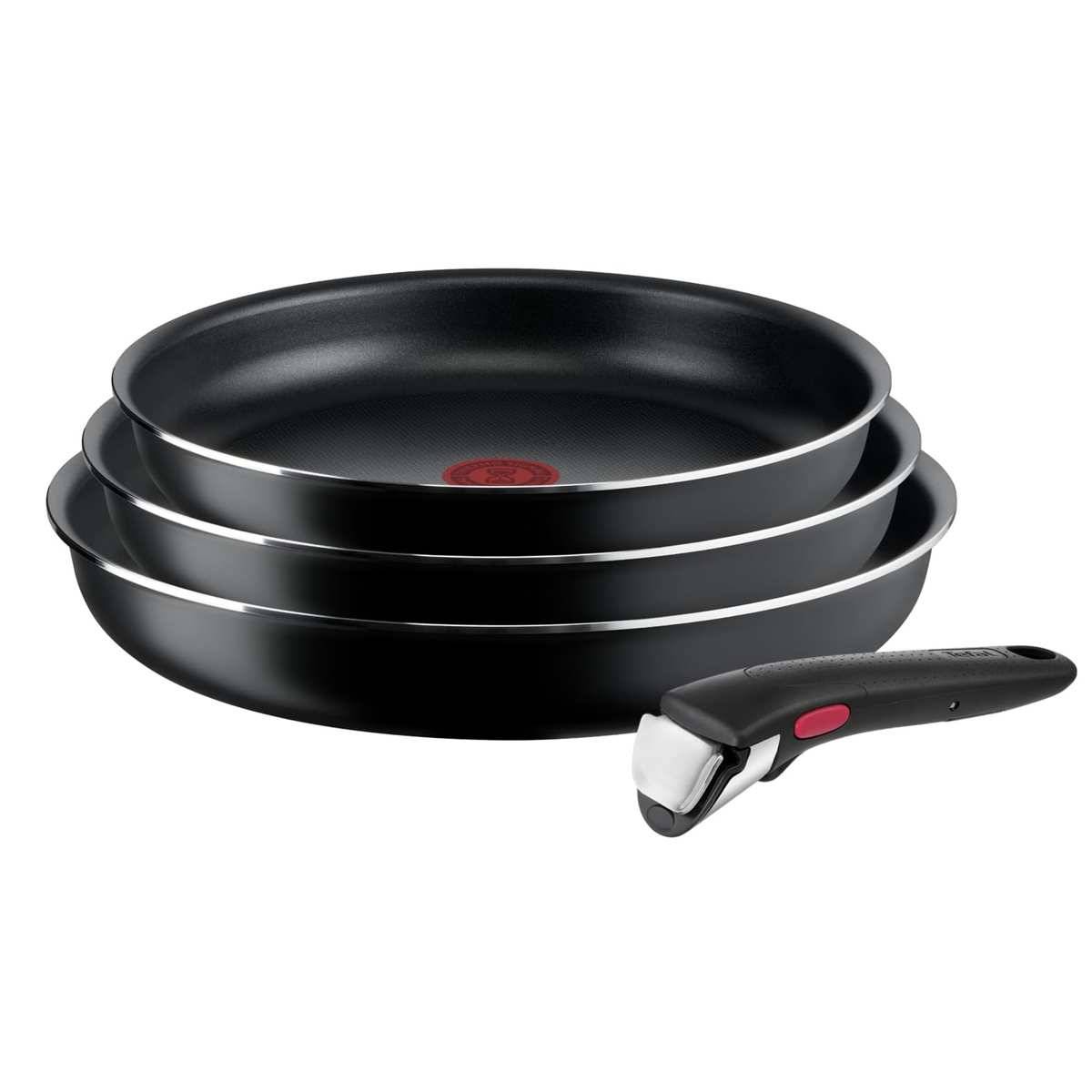 Tefal Ingenio Easy On 4-tlg. Pfannenset abnehmbarer Griff 22/ 24/26 cm L15992