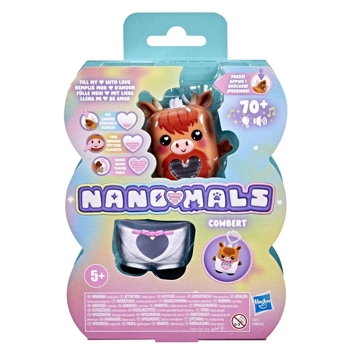 Hasbro Nano-MALS Cowbert das Hochlandrind elektronisches Fidget Tierchen 5+