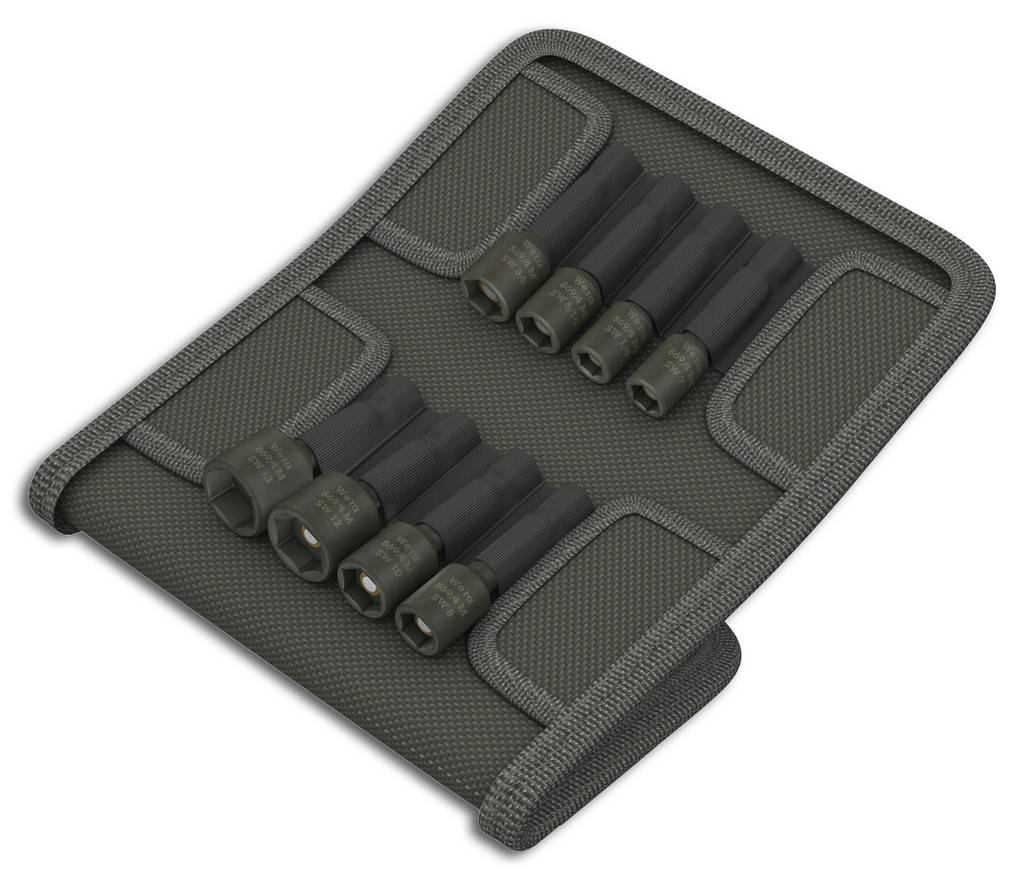 Metrische Steckschlüsseleinsätze für AußensechskantschraubenMit starkem Dauermagnet. 1/4"-Sechskant, passend für Halter nach DIN ISO 1173-F 6,3.S