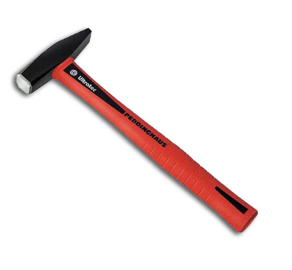 Schlosserhammer ULTRATEC Nr. 5039.98 Geschmiedet, gehärtet und angelassen C45-Qualitätsstahl Bahn und Pinne sauber geschliffen Kanten vo