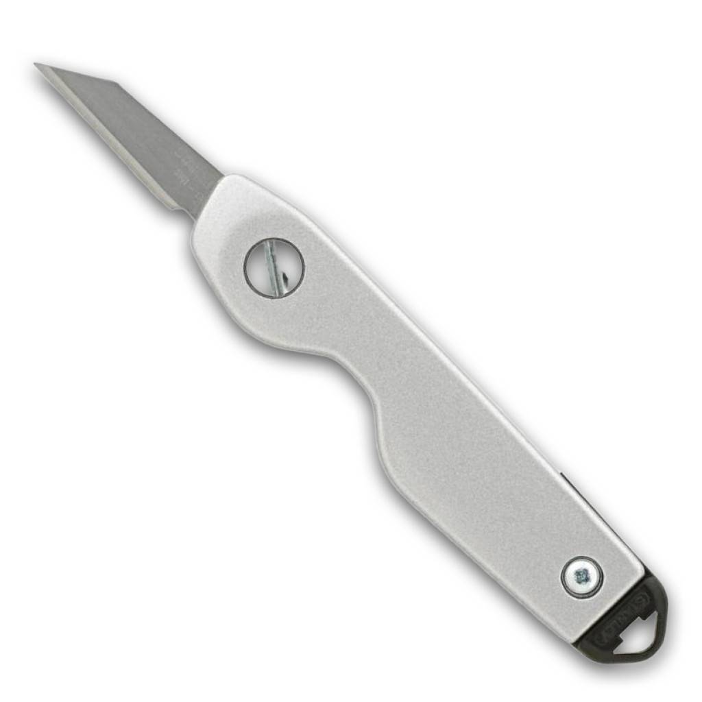 HobbymesserAusführung Mit rundem Metallgriff und Arretierungsmechanismus. Lieferung mit 2 geraden Klingen.Anwendung Für sehr genaue Schneidarbeiten