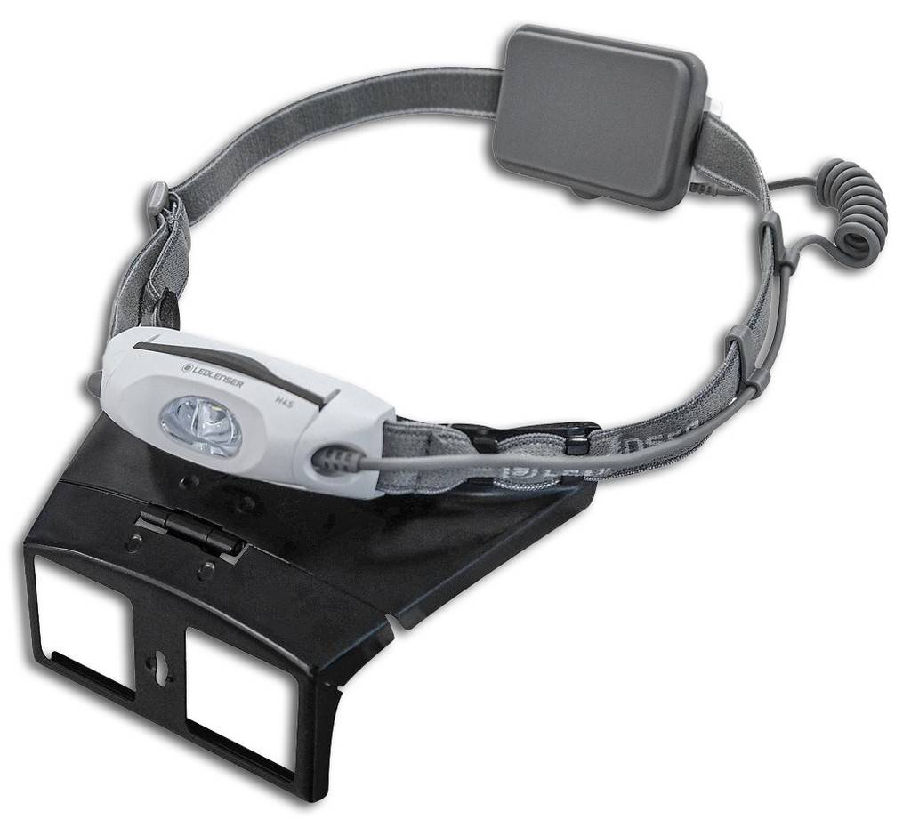 Kopfbandlupe Tech-Line BINO-LEDAusführung Kopfbandlupe mit LED-Beleuchtung. Die LED-Einheit lässt sich zur Anpassung der Beleuchtung schwenken. Robu