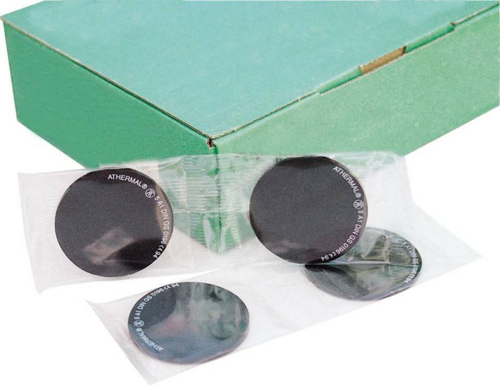 Schweißerschutz-Brillenglas - Gläser mit 50 mm Ø für Brillenmaske - Verspiegelte und unverspiegelte Ausführungen