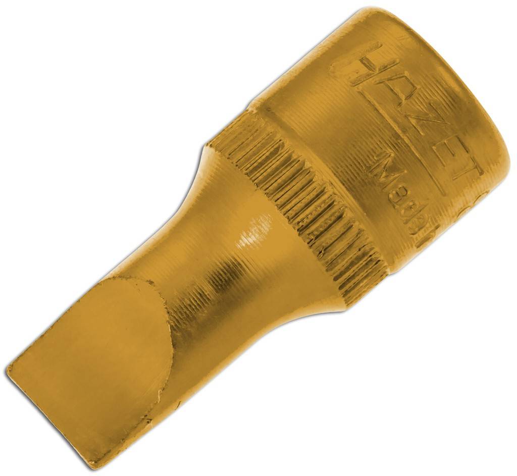 Produktbeschreibung Mit Rändelung Oberfläche TIN beschichtet Spitze nach ISO 2380-1 Made In Germany Antrieb Vierkant hohl 1/4 Zoll 6,
