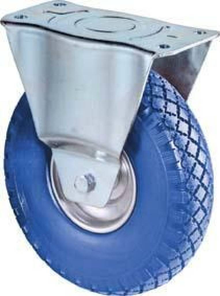 Bockrolle L410.C91 Zweireihiger Kugelkranz im Gabelkopf Rad mit Stahlfelge Rollenlager Material Gabel Stahlblech, verzinkt-chromatiert